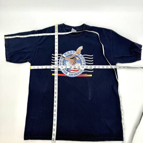 Vintage Y2K Old Hickory Post Office T Shirt Adult Large Blue American US Mail - Picture 8 of 8